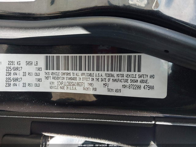 Продаж на аукціоні авто 2016 Jeep Cherokee Latitude, vin: 1C4PJLCB2GW106371, номер лоту: 46122550