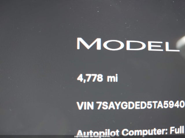 46122628 :رقم المزاد ، 7SAYGDED5TA594043 vin ، 2026 Tesla Model Y Premium Rear-wheel Drive/rear-wheel Drive مزاد بيع