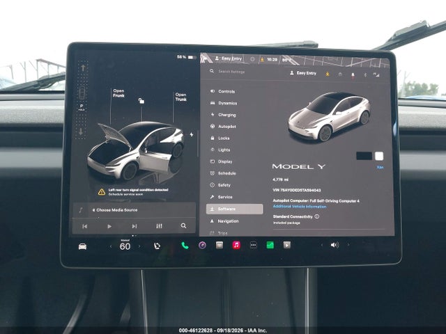 46122628 :رقم المزاد ، 7SAYGDED5TA594043 vin ، 2026 Tesla Model Y Premium Rear-wheel Drive/rear-wheel Drive مزاد بيع