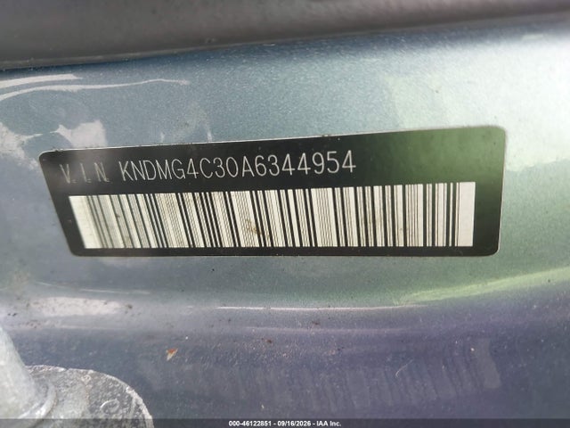Aukcja sprzedaży 2010 Kia Sedona Lx, vin: KNDMG4C30A6344954, numer aukcji: 46122851