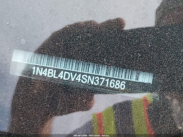 46122895 :رقم المزاد ، 1N4BL4DV4SN371686 vin ، 2025 Nissan Altima Sv Fwd مزاد بيع