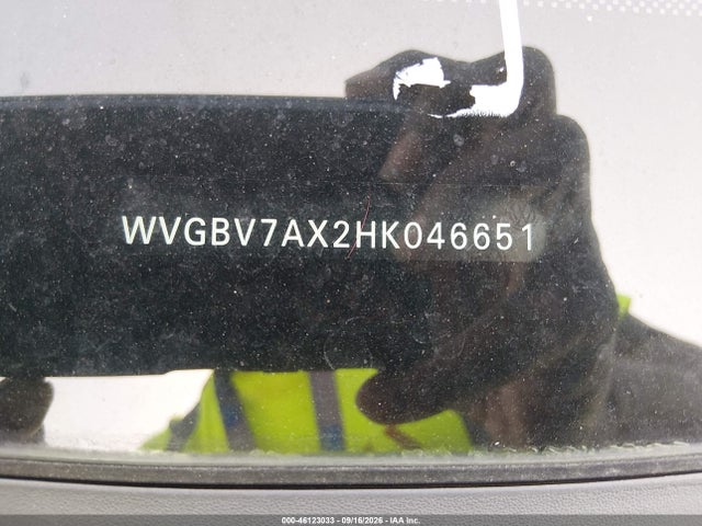 46123033 :رقم المزاد ، WVGBV7AX2HK046651 vin ، 2017 Volkswagen Tiguan 2.0t/2.0t S مزاد بيع