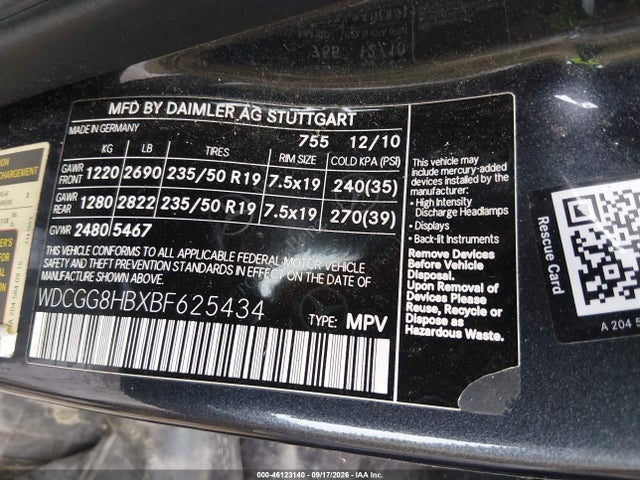 Продаж на аукціоні авто 2011 Mercedes-benz Glk 350 4matic, vin: WDCGG8HBXBF625434, номер лоту: 46123140