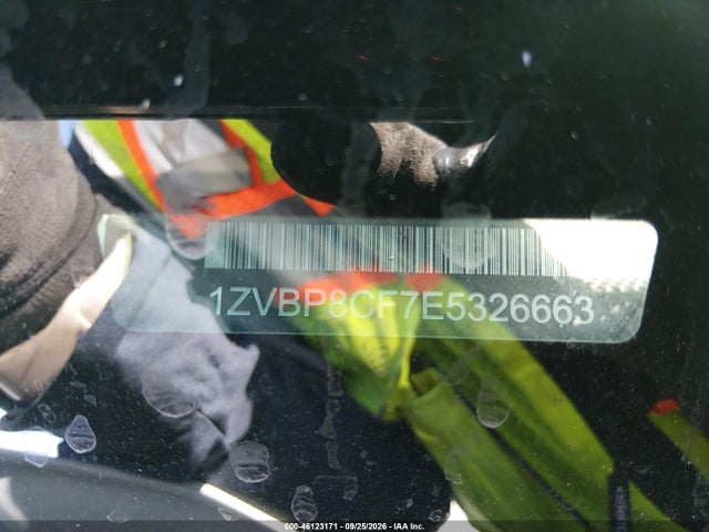 46123171 :رقم المزاد ، 1ZVBP8CF7E5326663 vin ، 2014 Ford Mustang Gt مزاد بيع