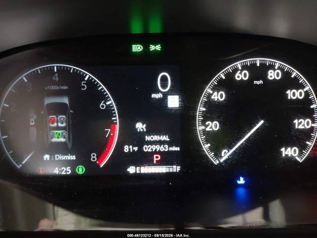 2025 Honda Hr-v 2wd Ex-l მანქანა იყიდება აუქციონზე, vin: 3CZRZ1H78SM719382, აუქციონის ნომერი: 46123212