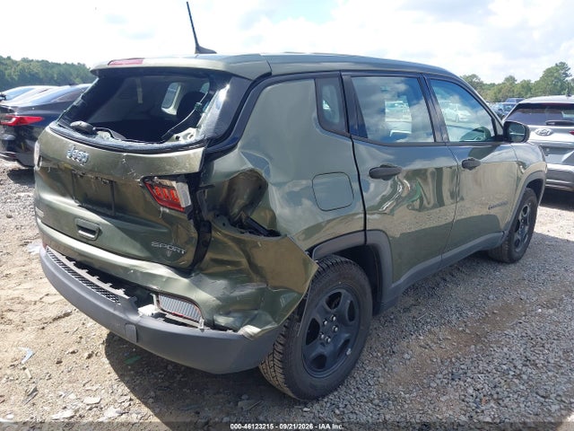 Продажа на аукционе авто 2021 Jeep Compass Sport Fwd, vin: 3C4NJCAB1MT523038, номер лота: 46123215