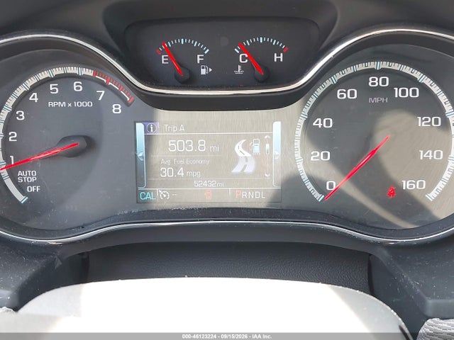46123224 :رقم المزاد ، 3G1BE6SM4JS594253 vin ، 2018 Chevrolet Cruze Lt Auto مزاد بيع