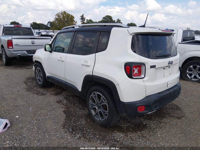 2018 Jeep Renegade Limited Fwd მანქანა იყიდება აუქციონზე, vin: ZACCJADB1JPG97962, აუქციონის ნომერი: 46123458