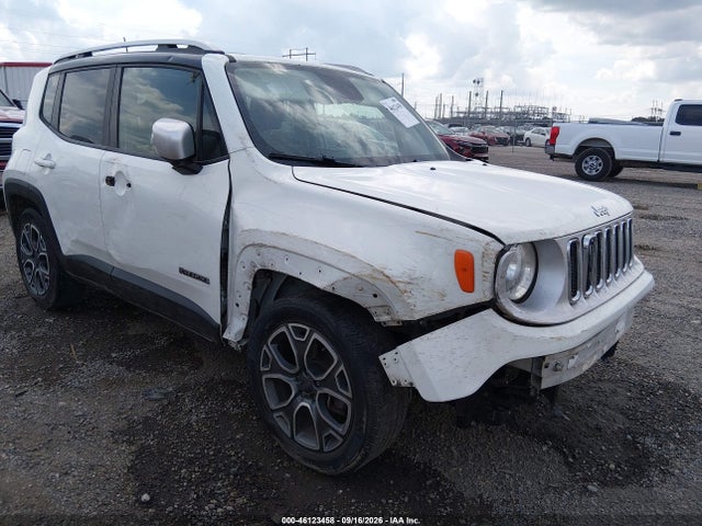 2018 Jeep Renegade Limited Fwd მანქანა იყიდება აუქციონზე, vin: ZACCJADB1JPG97962, აუქციონის ნომერი: 46123458