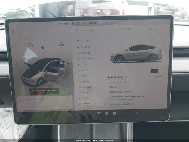Продаж на аукціоні авто 2026 Tesla Model Y All-wheel Drive/long Range Launch Series/premium All-wheel Drive, vin: 7SAYGDEE2TA499917, номер лоту: 46123571