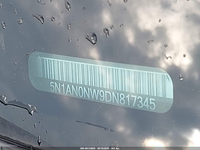 2013 Nissan Xterra S მანქანა იყიდება აუქციონზე, vin: 5N1AN0NW9DN817345, აუქციონის ნომერი: 46123600