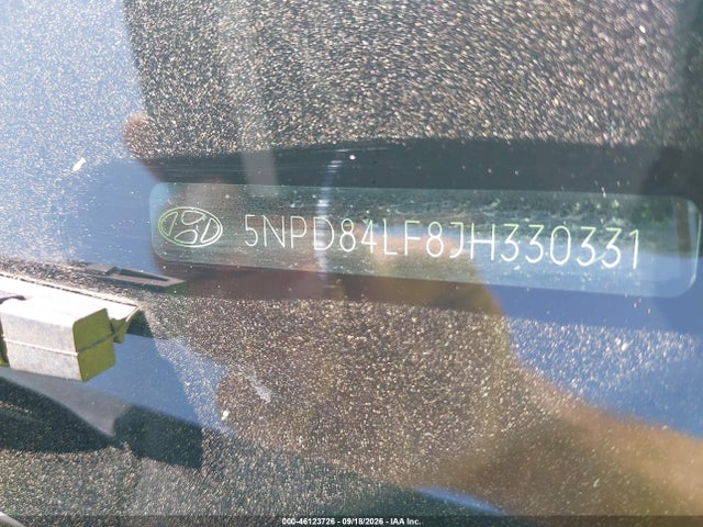 46123726 :رقم المزاد ، 5NPD84LF8JH330331 vin ، 2018 Hyundai Elantra Sel مزاد بيع