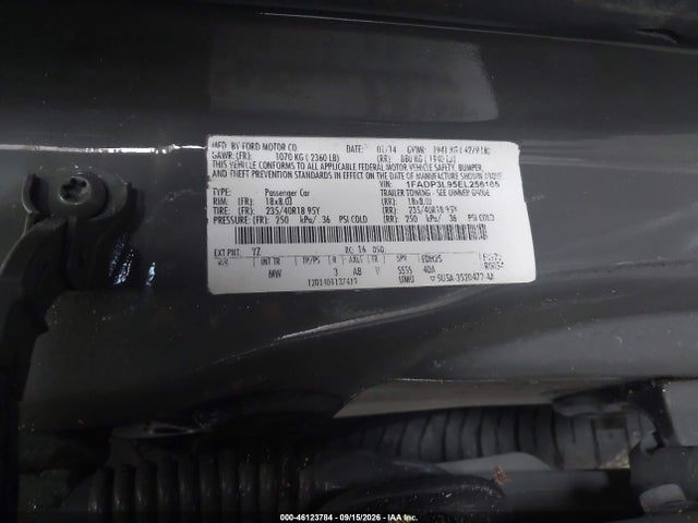 46123784 :رقم المزاد ، 1FADP3L95EL256185 vin ، 2014 Ford Focus St مزاد بيع