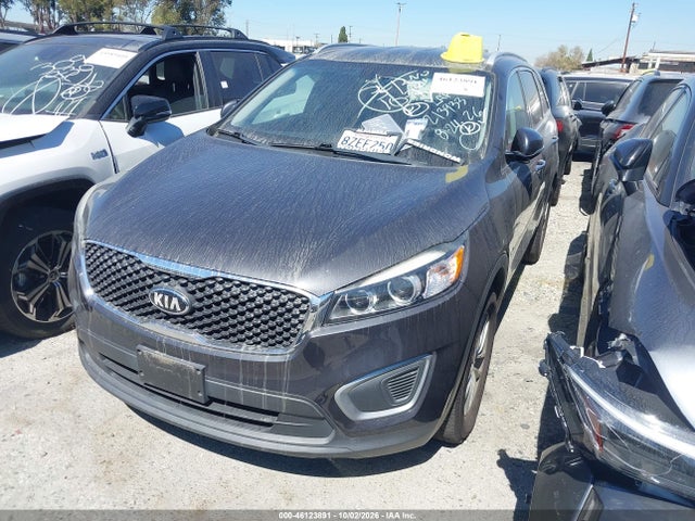 46123891 :رقم المزاد ، 5XYPG4A32GG179253 vin ، 2016 Kia Sorento 2.4l Lx مزاد بيع