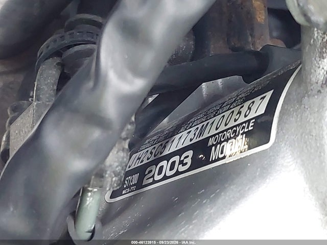 Продаж на аукціоні авто 2003 Honda St1300, vin: JH2SC51173M100587, номер лоту: 46123915