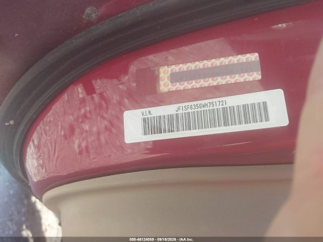 Aukcja sprzedaży 1998 Subaru Forester L, vin: JF1SF6356WH751721, numer aukcji: 46124059