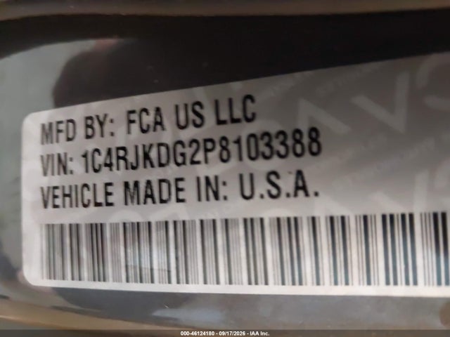 2023 Jeep Grand Cherokee L Overland 4x4 მანქანა იყიდება აუქციონზე, vin: 1C4RJKDG2P8103388, აუქციონის ნომერი: 46124180