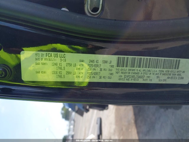 2018 Dodge Journey Se მანქანა იყიდება აუქციონზე, vin: 3C4PDCAB5JT506657, აუქციონის ნომერი: 46124396
