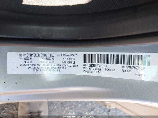 46124538 :رقم المزاد ، 1C3BCBEB7EN158310 vin ، 2014 Chrysler 200 Touring مزاد بيع