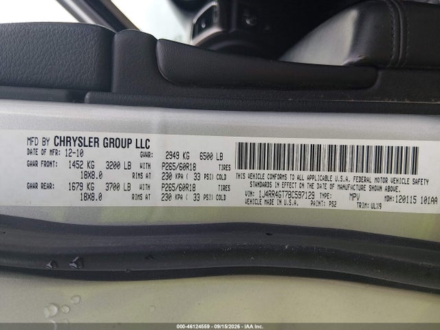 Aukcja sprzedaży 2011 Jeep Grand Cherokee Laredo, vin: 1J4RR4GT7BC597129, numer aukcji: 46124559