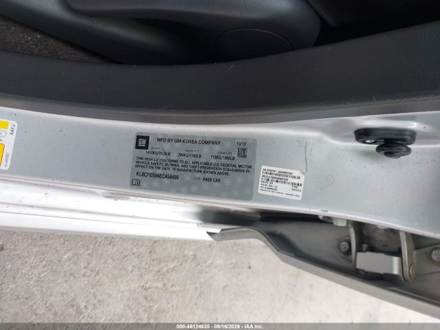 Продаж на аукціоні авто 2014 Chevrolet Spark 2lt Auto, vin: KL8CF6S94EC454499, номер лоту: 46124635