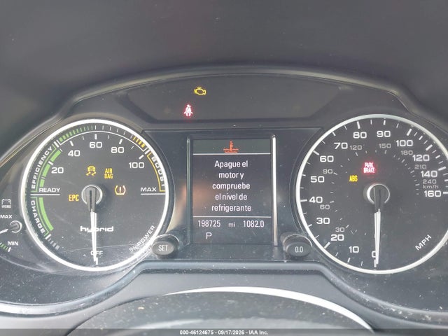 46124675 :رقم المزاد ، WA1C8AFP8EA088811 vin ، 2014 Audi Q5 Hybrid 2.0t Prestige مزاد بيع