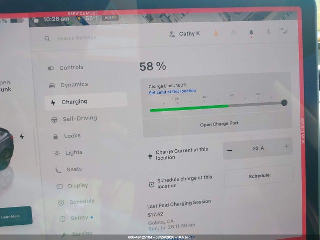 46125184 :رقم المزاد ، 5YJ3E1EA8PF602730 vin ، 2023 Tesla Model 3 Rear-wheel Drive مزاد بيع
