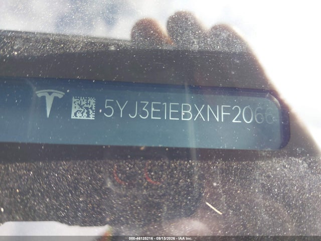 Продажа на аукционе авто 2022 Tesla Model 3 Long Range Dual Motor All-wheel Drive, vin: 5YJ3E1EBXNF206613, номер лота: 46125216