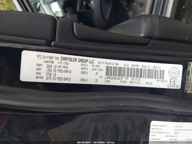 46125477 :رقم المزاد ، 1J4RR4GG4BC506157 vin ، 2011 Jeep Grand Cherokee Laredo مزاد بيع