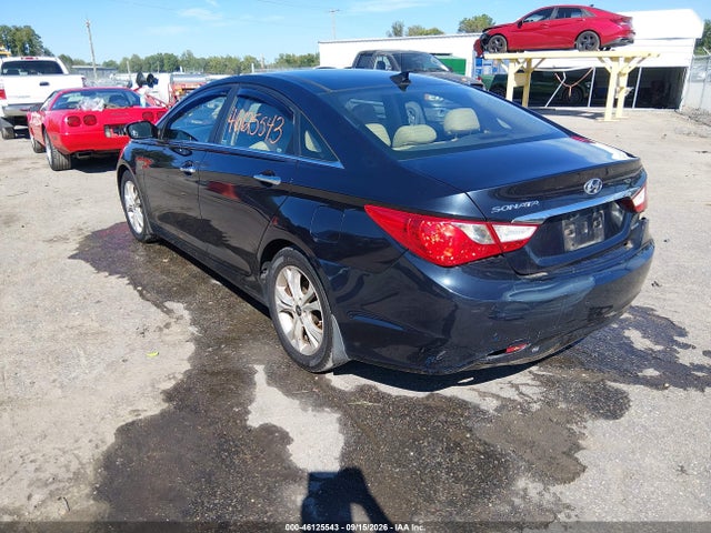 2013 Hyundai Sonata Limited მანქანა იყიდება აუქციონზე, vin: 5NPEC4AC3DH611274, აუქციონის ნომერი: 46125543