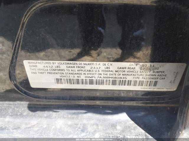 Продаж на аукціоні авто 2011 Volkswagen Jetta Sportwagen 2.0l Tdi, vin: 3VWPL7AJ8BM681835, номер лоту: 46125690