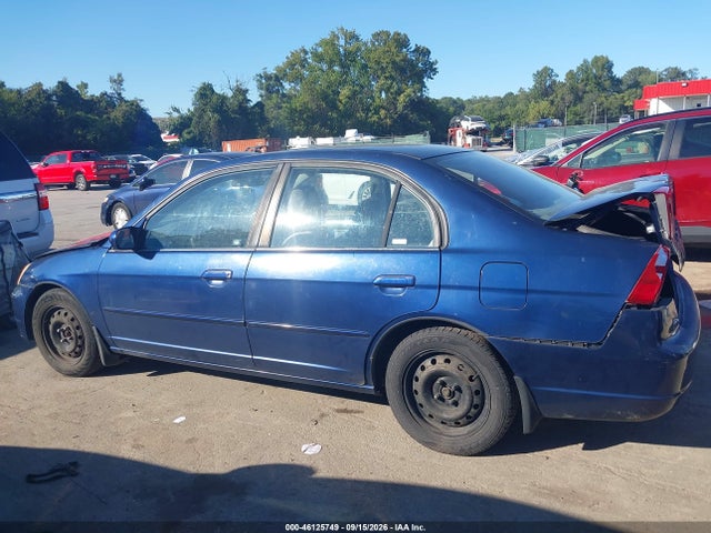 46125749 :رقم المزاد ، 1HGES26792L031475 vin ، 2002 Honda Civic Ex مزاد بيع
