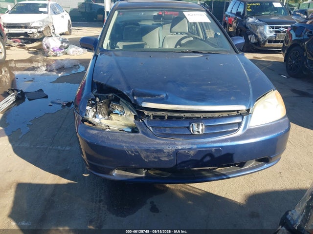 46125749 :رقم المزاد ، 1HGES26792L031475 vin ، 2002 Honda Civic Ex مزاد بيع