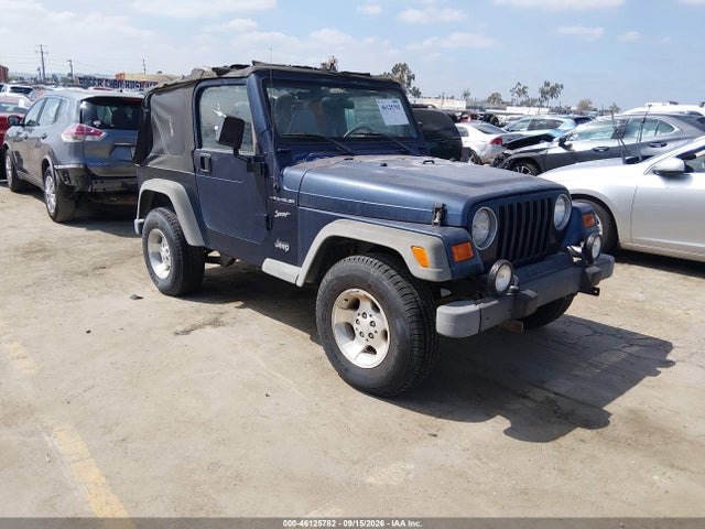Продаж на аукціоні авто 2002 Jeep Wrangler Sport, vin: 1J4FA49SX2P759701, номер лоту: 46125782