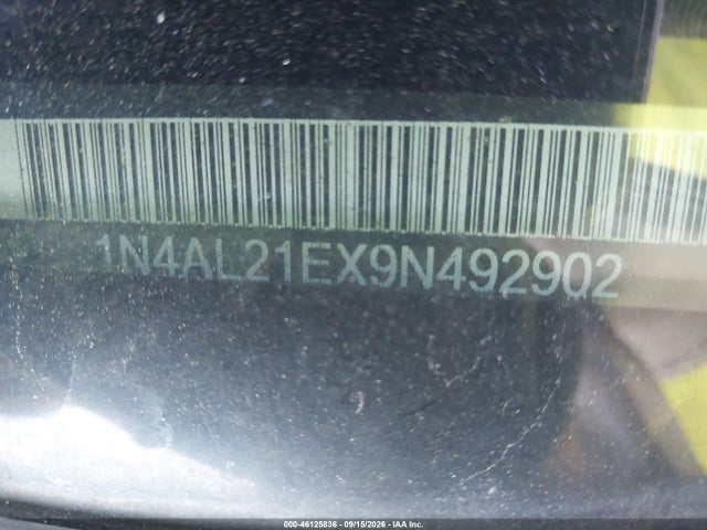 46125836 :رقم المزاد ، 1N4AL21EX9N492902 vin ، 2009 Nissan Altima 2.5 S مزاد بيع