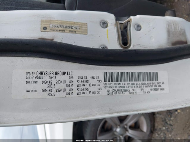Продаж на аукціоні авто 2014 Jeep Patriot High Altitude, vin: 1C4NJPFA9ED680752, номер лоту: 46125840