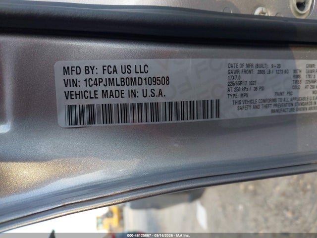 Jeep Cherokee Latitude Plus 4x4 2021 1C4PJMLB0MD109508 Image 9