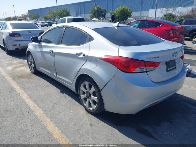 2011 Hyundai Elantra Limited მანქანა იყიდება აუქციონზე, vin: 5NPDH4AE5BH051687, აუქციონის ნომერი: 46126040