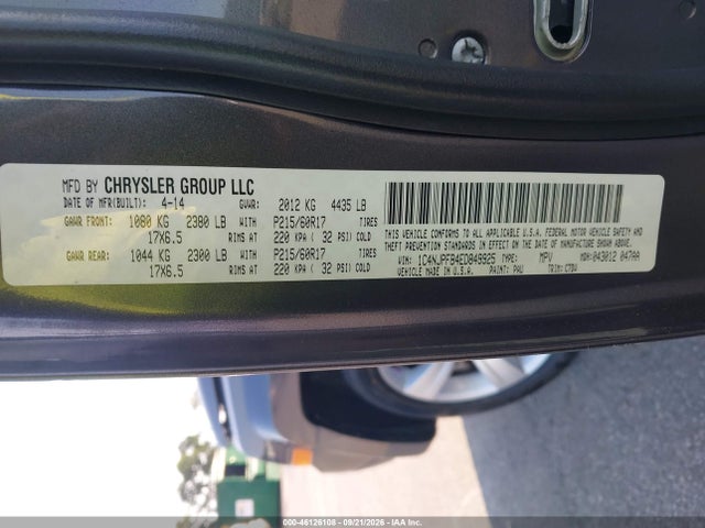 Auction sale of the 2014 Jeep Patriot Latitude, vin: 1C4NJPFB4ED849925, lot number: 46126108