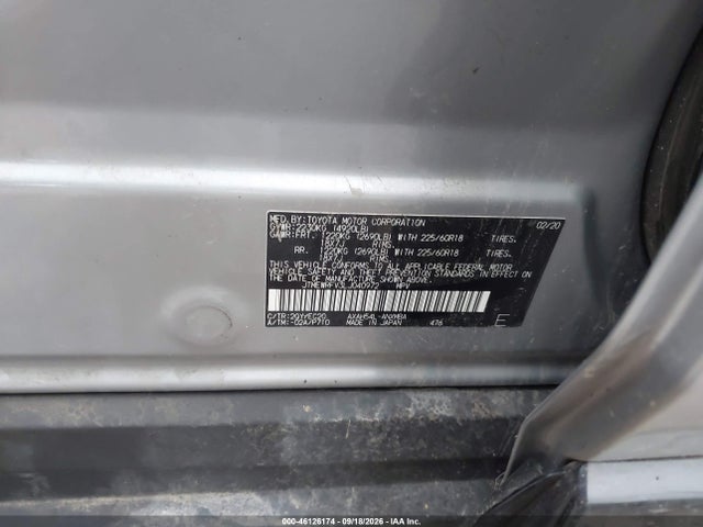 Продажа на аукционе авто 2020 Toyota Rav4 Hybrid Xse, vin: JTMEWRFV3LJ040972, номер лота: 46126174