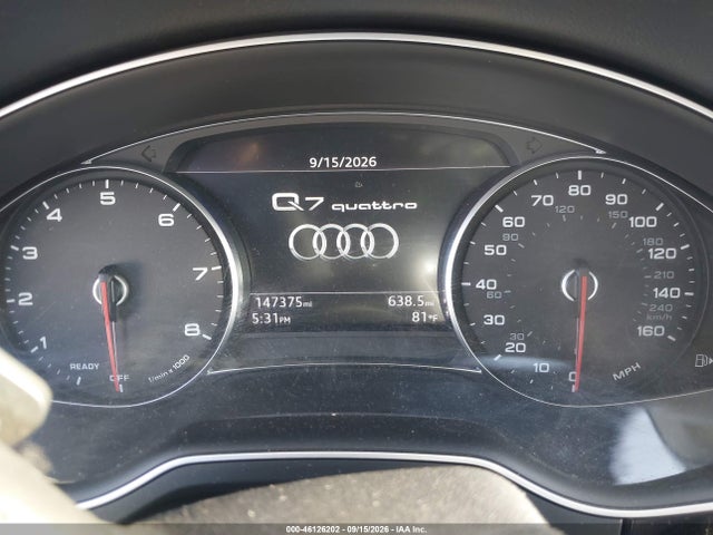 Продажа на аукционе авто 2017 Audi Q7 3.0t Premium, vin: WA1LAAF73HD000593, номер лота: 46126202