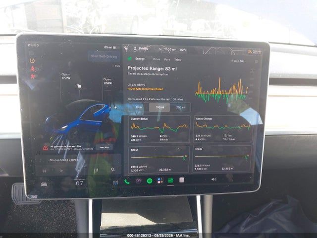 Aukcja sprzedaży 2020 Tesla Model 3 Standard Range Plus Rear-wheel Drive/standard Range Rear-wheel Drive, vin: 5YJ3E1EA9LF597337, numer aukcji: 46126313
