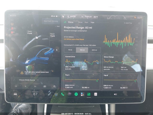 Aukcja sprzedaży 2020 Tesla Model 3 Standard Range Plus Rear-wheel Drive/standard Range Rear-wheel Drive, vin: 5YJ3E1EA9LF597337, numer aukcji: 46126313