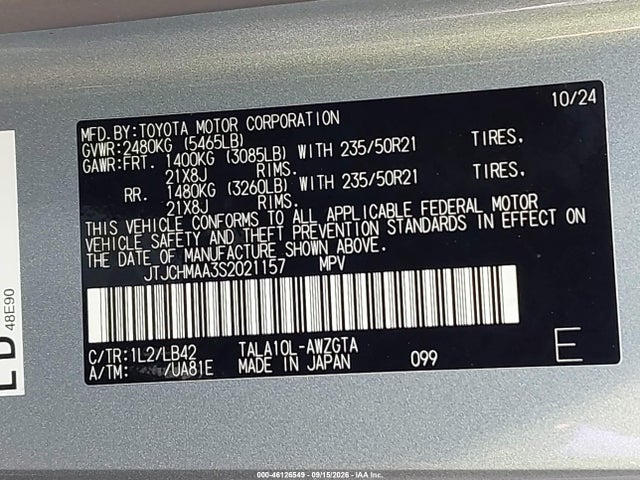 Lexus Rx 350 Premium Plus 2025 JTJCHMAA3S2021157 Image 9