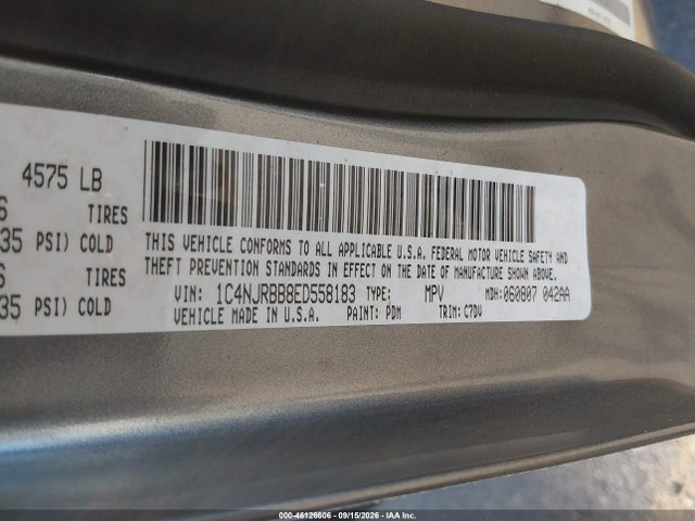 Продаж на аукціоні авто 2014 Jeep Patriot Sport, vin: 1C4NJRBB8ED558183, номер лоту: 46126606