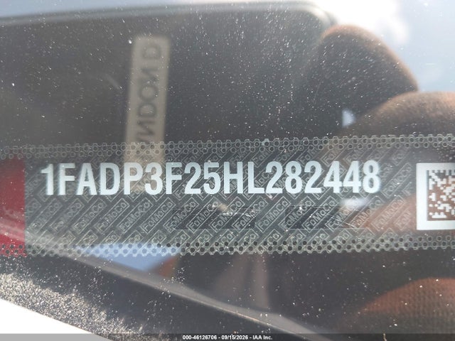 46126706 :رقم المزاد ، 1FADP3F25HL282448 vin ، 2017 Ford Focus Se مزاد بيع