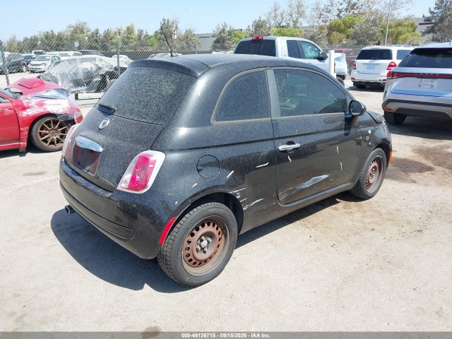 Продажа на аукционе авто 2012 Fiat 500 Pop, vin: 3C3CFFARXCT339694, номер лота: 46126715