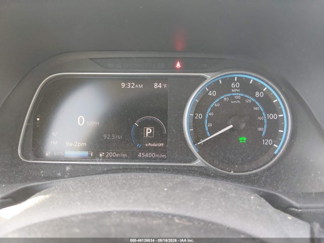 Aukcja sprzedaży 2019 Nissan Leaf S Plus, vin: 1N4BZ1CPXKC316686, numer aukcji: 46126834