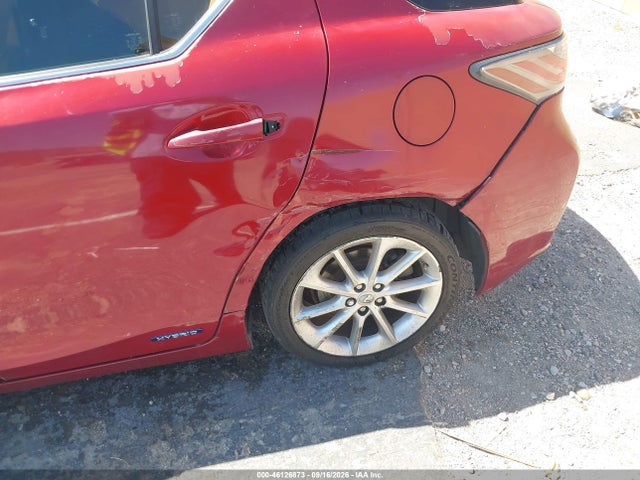 46126873 :رقم المزاد ، JTHKD5BH0C2088293 vin ، 2012 Lexus Ct 200h Premium مزاد بيع
