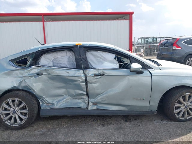 2014 Ford Fusion Hybrid S მანქანა იყიდება აუქციონზე, vin: 3FA6P0UU6ER369008, აუქციონის ნომერი: 46126874